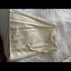 J. Crew Cream Wrap Skirt - Cotton. Size S. New with tags.
